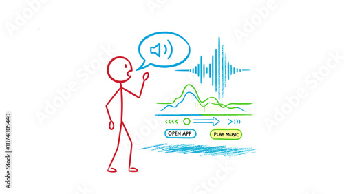 A cartoon illustration of a woman on the beach near the water creates a heart symbol concept art drawing representing love for a person