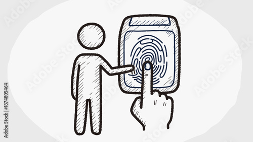 Vector illustration of a business man holding a key and microphone near an old electric plug and telephone wire connection for power technology equipment