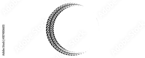Tire tread marks, drift, motorsport, motocross, rally, tread mark with skid, grinding, splash effect. vector Eps10