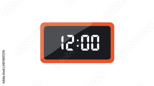 digital clock time 12-am