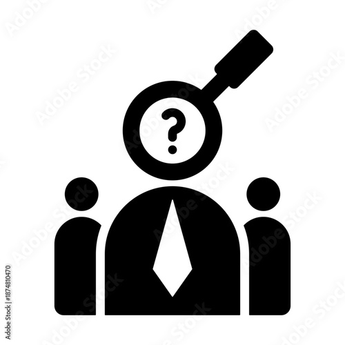 Job Board Icon - Solid Black