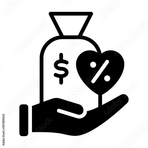 Commission Icon - Solid Black