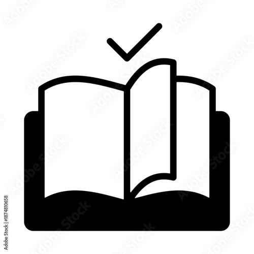 Learning Module Icon - Solid Black