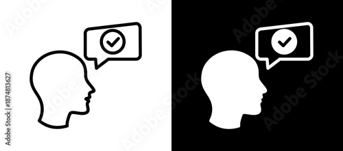 Pronunciation whiteblack icon
