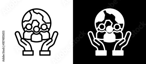 Culture whiteblack icon