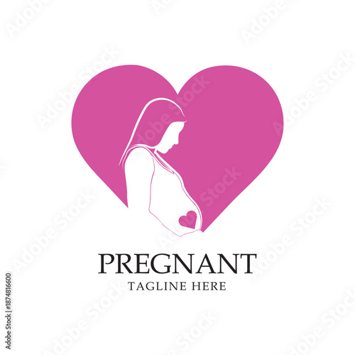 Pregnancy Logo Design Vector Template, pregnancy logo design ideas inspiration