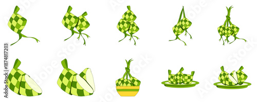 Set of Traditional Ketupat Vector