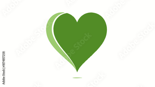 Green Heart Shaped Hot Air Balloon.