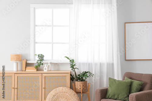 Interior of light living ro...