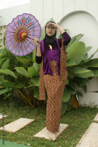 young woman in traditional costume