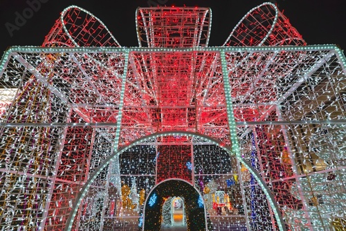 Festive Light Tunnel Display