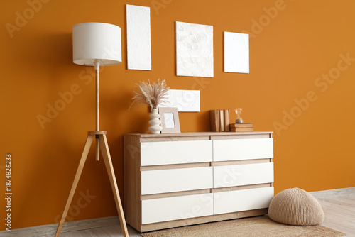 Interior of stylish room wi...