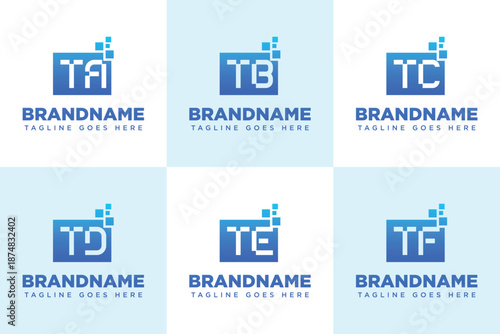 Letters TA TB TC TD TE TF Data Tech Logo, symbolizing data, innovation, and digital solutions