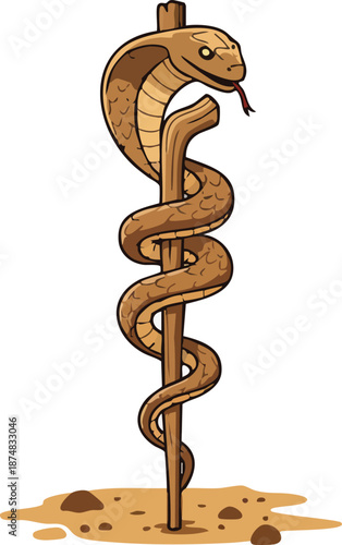 Serpent on a Rod Illustration