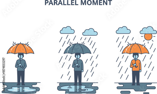 Rainy Day Parallel Moments