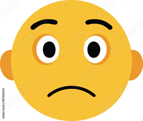 Sad Emoji Face Illustration
