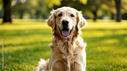 golden retriever in the park