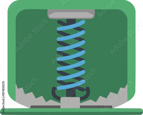 Coil Spring Vector Illustration