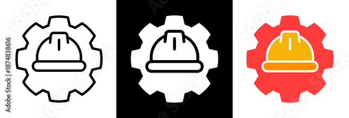 Worker triple icon