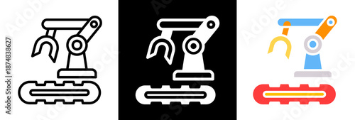 Machinery triple icon