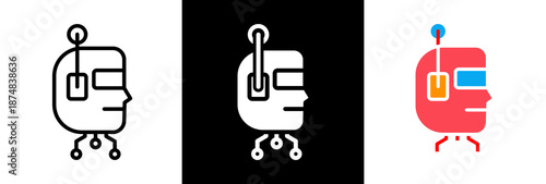 Robotics triple icon