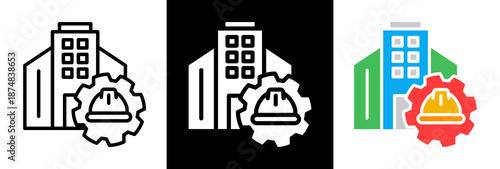 Civil Engineering triple icon
