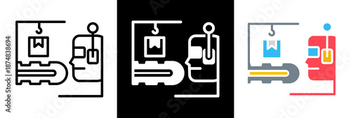 Industrial Automation triple icon