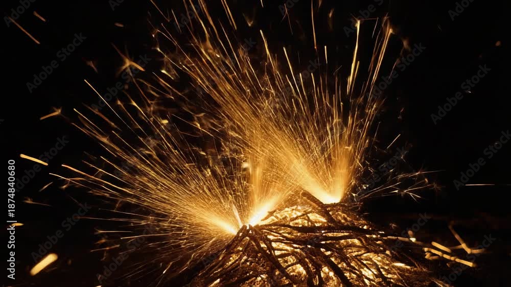 custom made wallpaper toronto digitalDynamic Spark Effects with Glowing Particles Against a Dark Background for Visual Impact