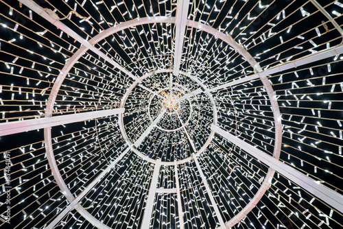 Illuminated Spiral Light Structure