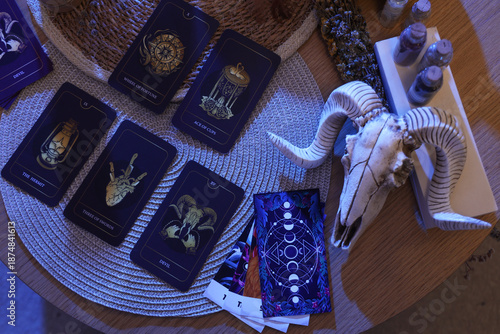 Fortune teller's tarot card...