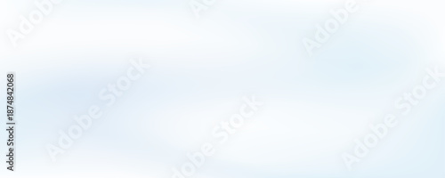 Cloud white gradient background. Subtle soft winter backdrop for graphic design banner, flyer, poster, presentation. Blurred wavy pastel gradation cover. Smooth light blue abstract wallpaper. Vector