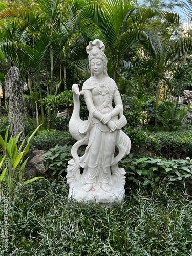 Statue of Kun Iam (Guan Yin), the Goddess of Mercy, located in the Lou Lim Ioc Garden in Macau, China