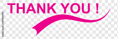 Thank you hand writen lettering calligraphy