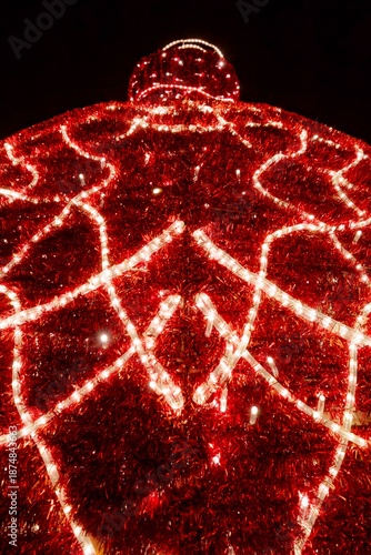 Festive Red Ornament Lights