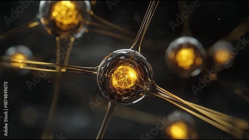 Molecular Structure with Golden Atoms and Bonds