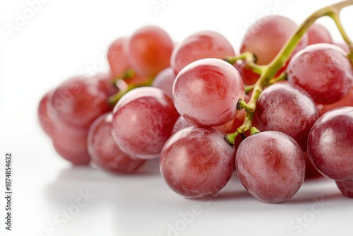Macro view of ripe red grape texture and skin