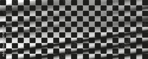 Racing flag grunge design of vector car race sport, auto rally and motocross