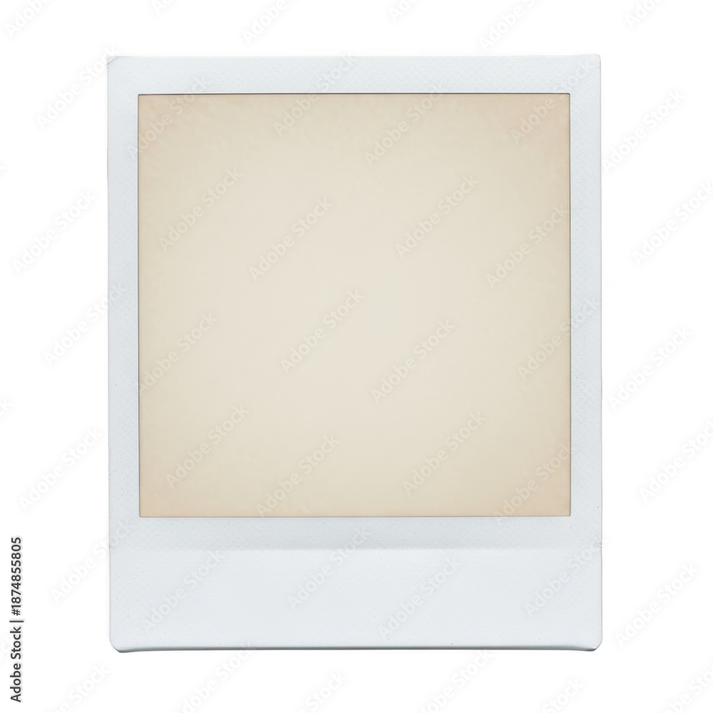 Fototapeta premium Vintage polaroid frame isolated on transparent background