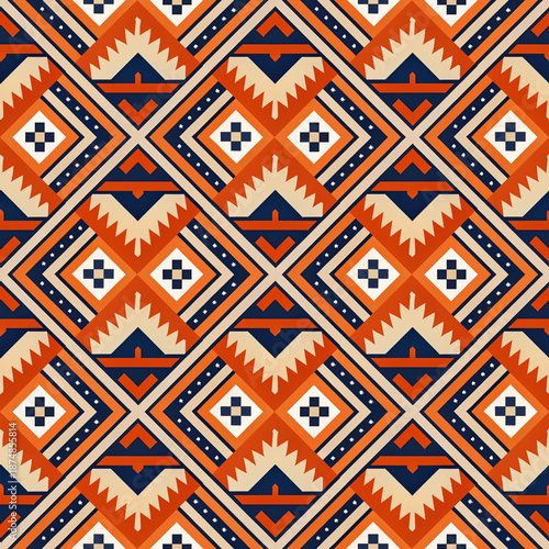 Wallpaper Mural seamless pattern with geometric shapes. vector illustration Torontodigital.ca