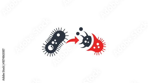 Virus Mutation Transformation Concept.