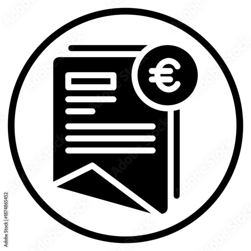 euro glyph icon