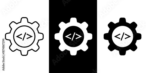 Coding symbol Icon Set