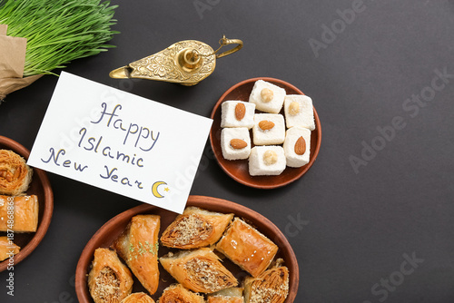 Card with text HAPPY ISLAMI...