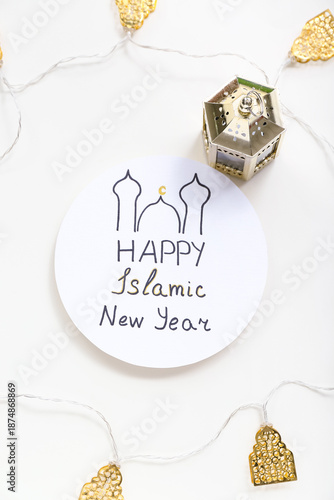 Card with text HAPPY ISLAMI...