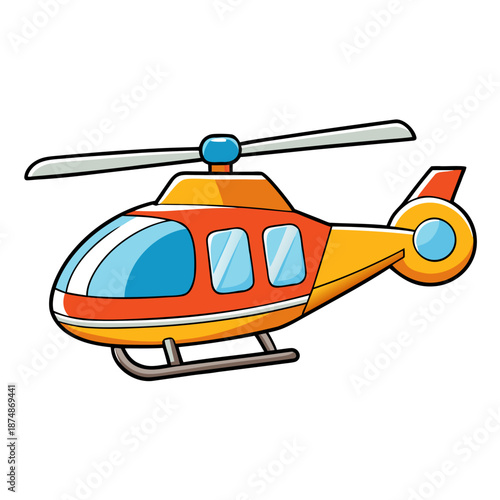 Helicopter, Air Fleet, Rescue helicopter, Military Helicopter icon vector.