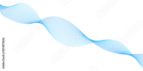 Clean vector illustration featuring a toothbrush, toothpaste, and blue plastic spoon over a wavy sea design with liquid light patterns and elegant blue curves