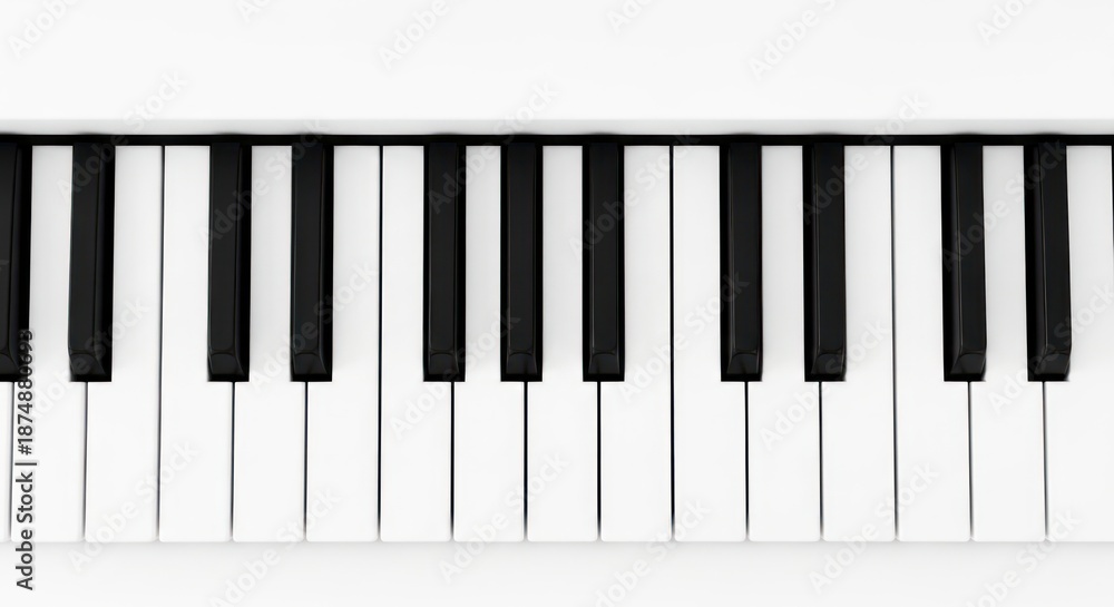 Fototapeta premium Close up of piano keys.