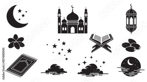 Ramadan Kareem Islamic Symbols and Icons