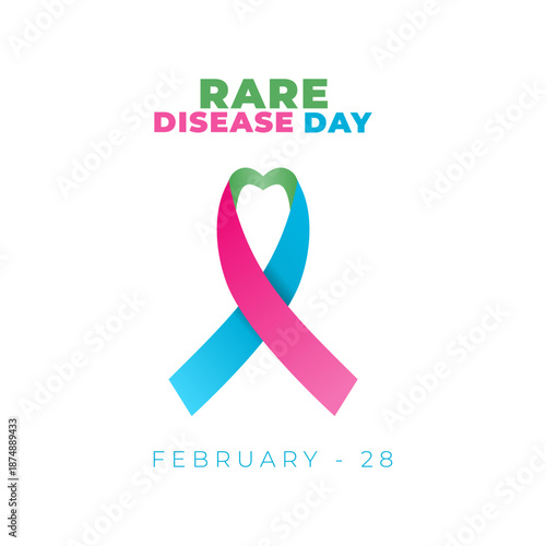 vector graphic of Rare Disease Day ideal for Rare Disease Day celebration