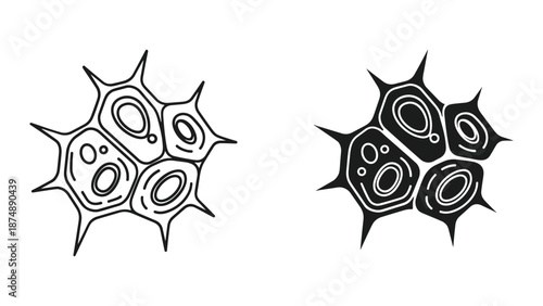 Virus Cell Structure Illustration